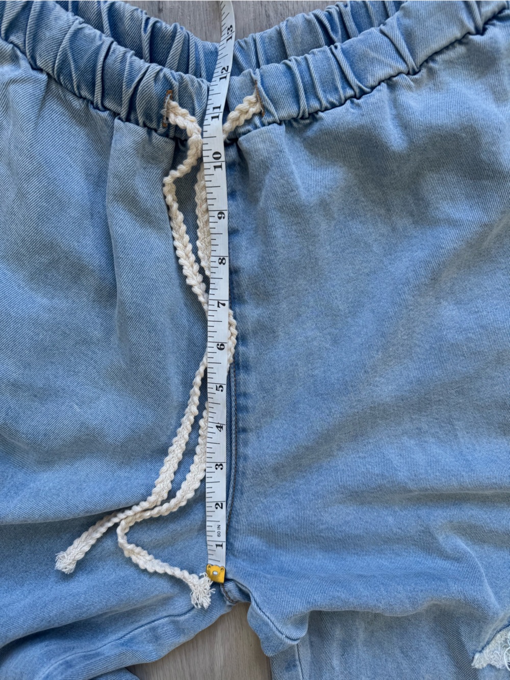 POL Wishing Star Light Wash Denim Joggers with Star Appliqués Soft Cotton Size M - Picture 6 of 8